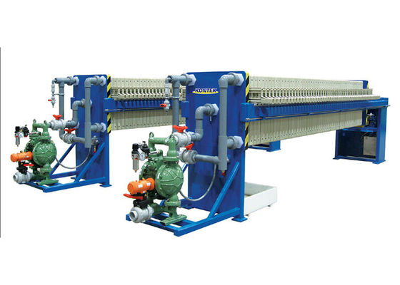 Good price 30mm Cake Chamber Press Filter Small Foot Print Filter Presses For Sludge Treatment online