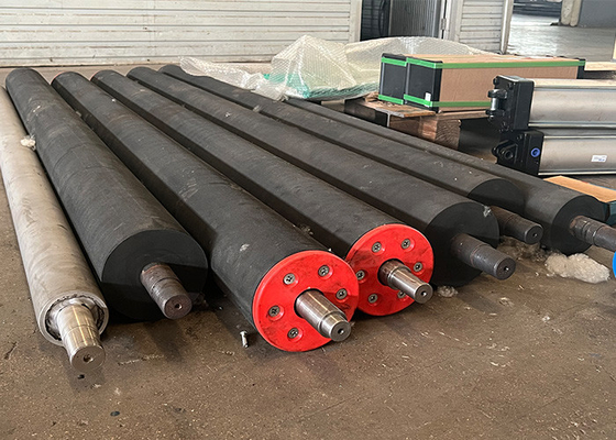 Good price Round Disc Rubber Conveyor Rollers Mild Steel Conveyor Belt Tracking Roller online
