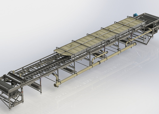 Harga yang bagus Kekuatan gravitasi yang sangat efisien Filter sabuk vakum Kontrol PLC Frame baja ringan on line