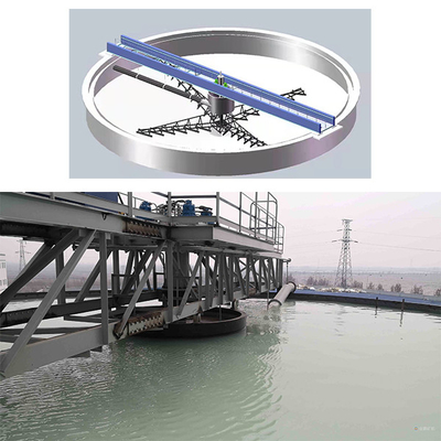 chất lượng Thiết bị làm dày dọc 10 mét chiều rộng 5.5kw trọng lực bùn làm dày vật liệu thép nhà máy sản xuất
